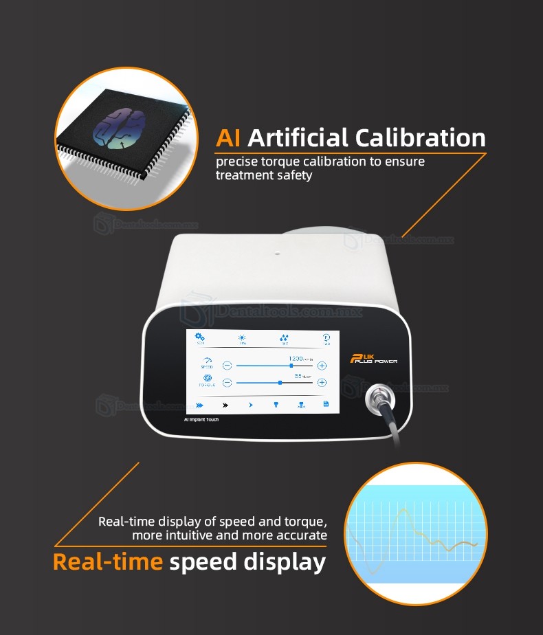 Pluspower®Ai Touch Sistema de cirugía de implantes dentales con contra-ángulo 20:1